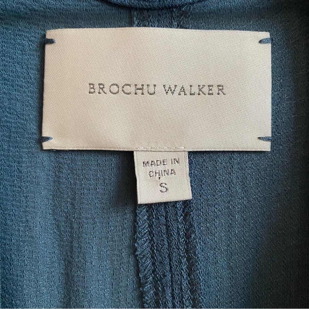 Brochu Walker Jaxon Popover Blouse in Oceanic Blue Size Small - Picture 7 of 11